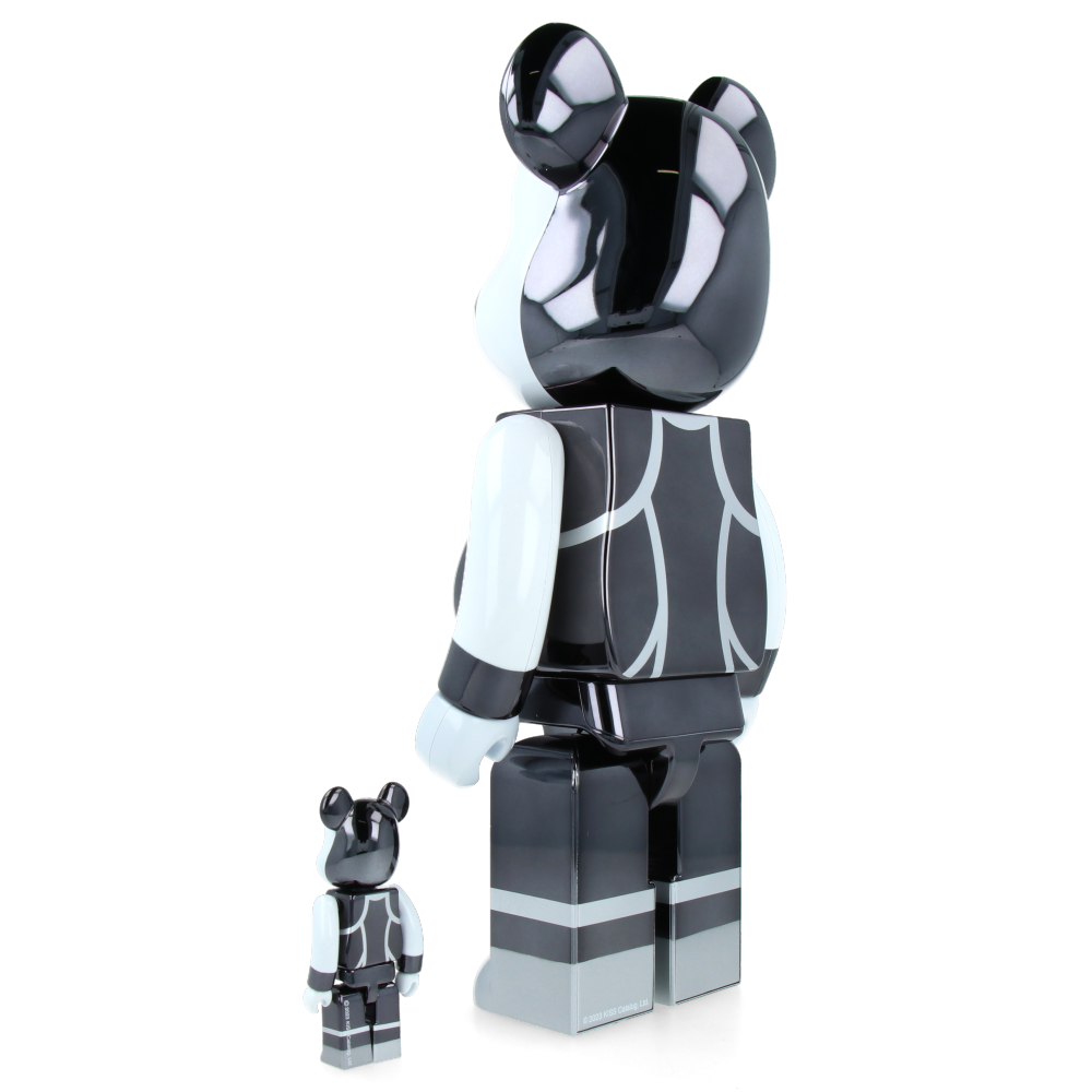 100% & 400% Bearbrick Kiss Catman Chrome Ver. — packaging