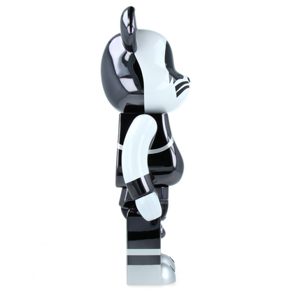 100% & 400% Bearbrick Kiss Catman Chrome Ver.