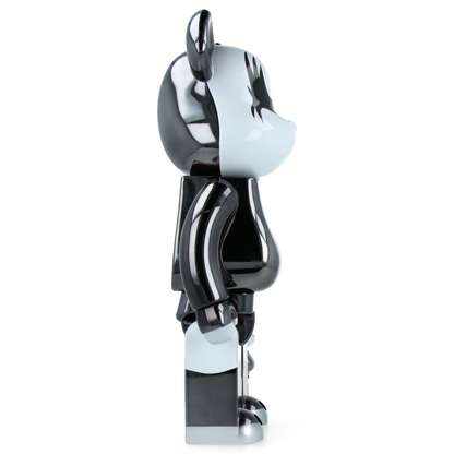 400% + 100% Bearbrick Kiss Demon chrome Ver.