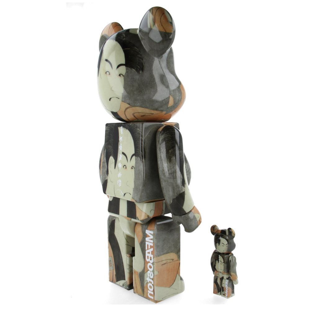 400% + 100% Bearbrick Boston Museum Toshusai Sharaku - Ichikawa Omezo Yakkoippei — scale reference
