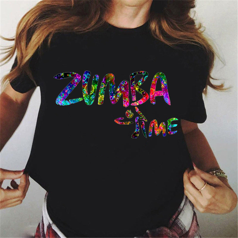 Dance Watercolor Printing Women's T-shirt | Magic Stories