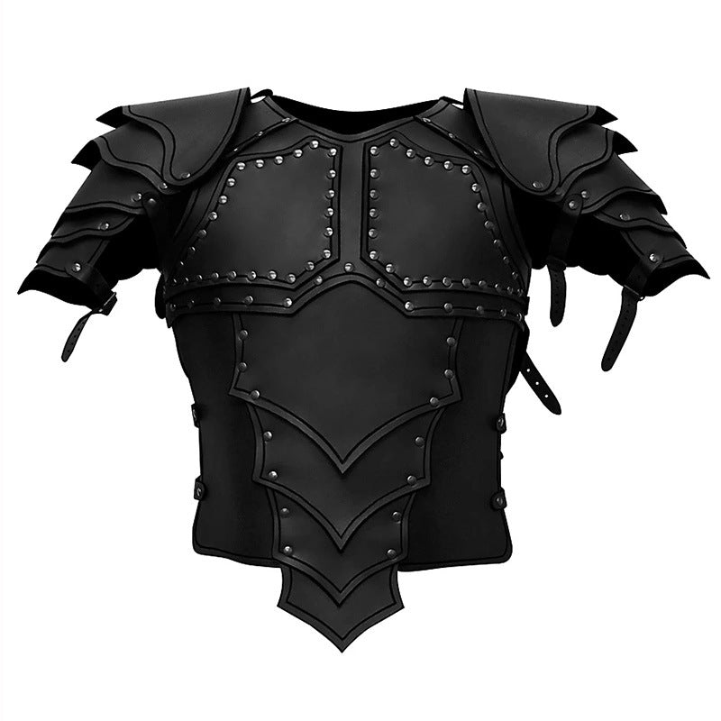 Anime Real-life Costume Samurai Armor COSPLAY Synthetic Leather Men's Clothing — side view