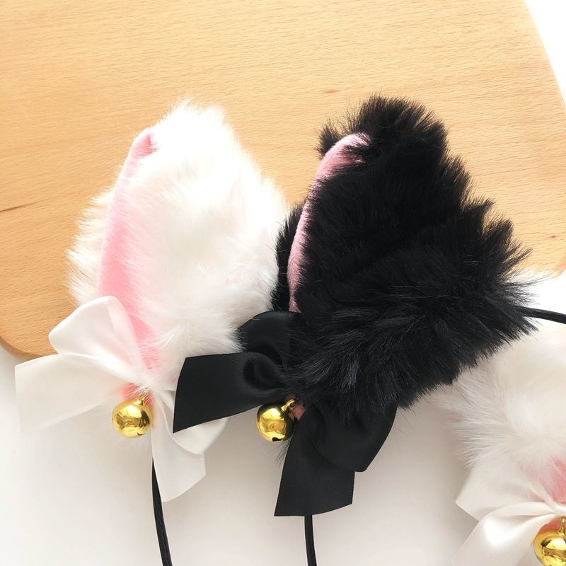 Cute Fox Ears Headdress Photo Cat Maid — back view