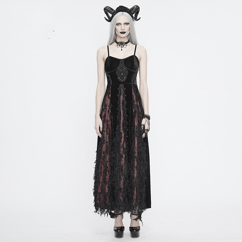 Vintage Gothic Fashion Women's Sling Dress | Magic Stories