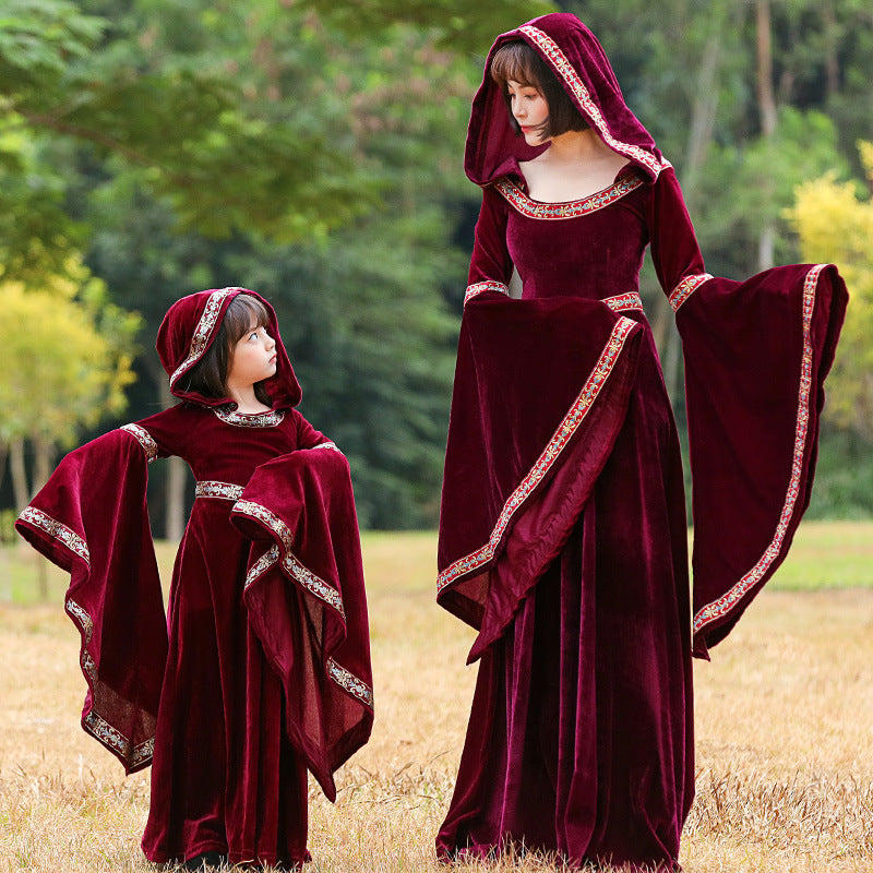 Halloween Retro Little Red Riding Hood Vampire Witch Costume — packaging