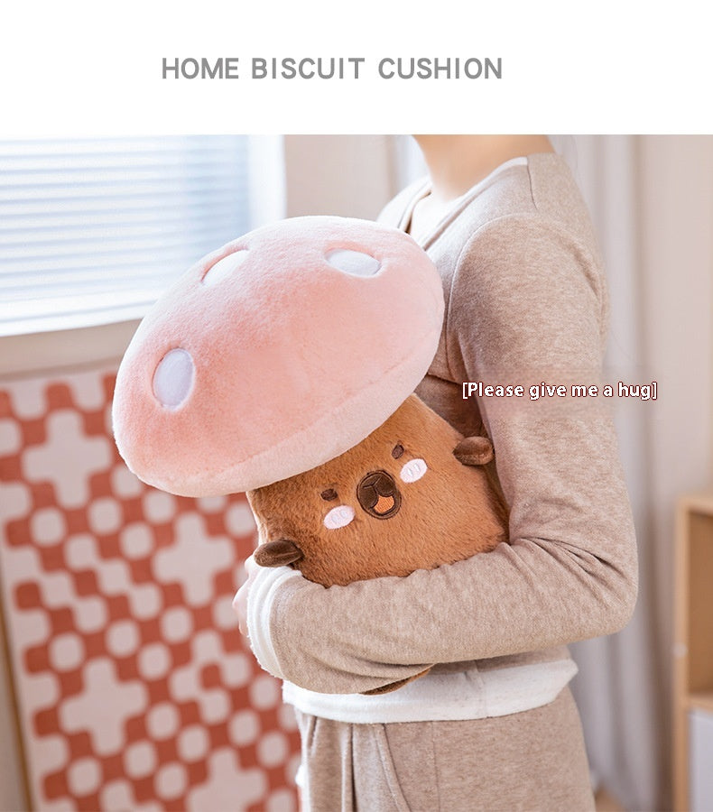 Small Animal Mushroom Series Plush Toy Doll — scale reference