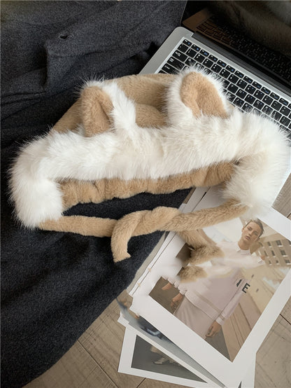 Cute Fox Ears Plush Hat For Women | Magic Stories