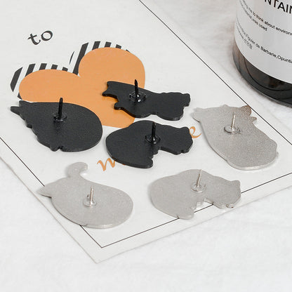 Mysterious Witch Enamel Pin Moon And Stars — scale reference