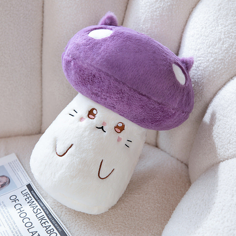 Small Animal Mushroom Series Plush Toy Doll — back view