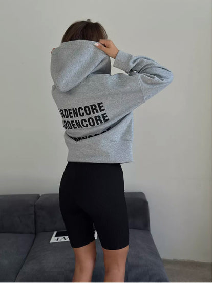 Harajuku Oversized Cropped Letter Print | Magic Stories