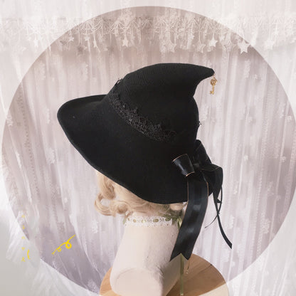 Element Witch Hat Daily Lolita Style Knitted | Magic Stories
