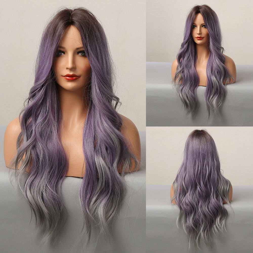 Halloween Mid-point Curly Purple Mixed Color | Magic Stories