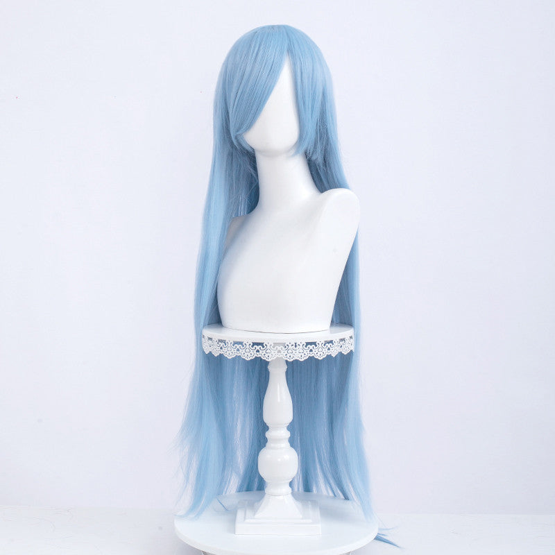Long Bangs Multi-color Cosplay Wig Headgear — scale reference