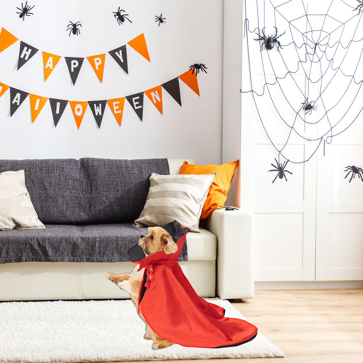 Pet Halloween Cloak — side view