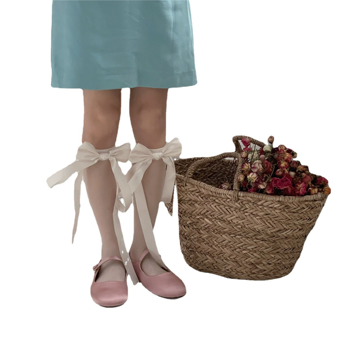 Bow Pearl Lolita Sweet Girl Stockings | Magic Stories