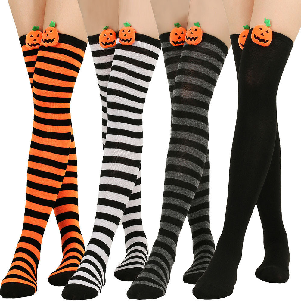 Cartoon Devil Over Knee Socks Women | Magic Stories