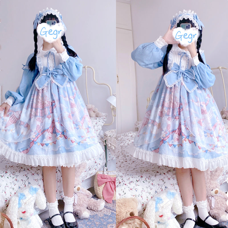 Ladies Casual Fashion Sweet Lolita Dress — detail