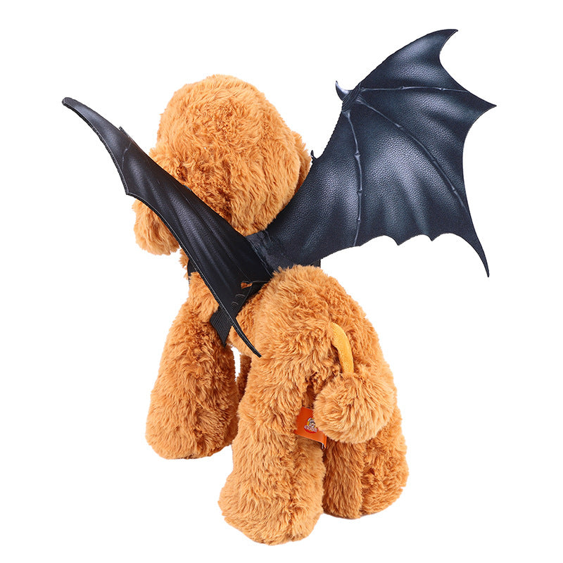 Halloween Pet Party Decoration Cat Ghost Festival Dress Up Costume Dog Bat Wings — scale reference