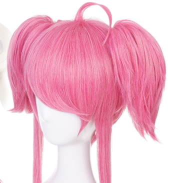 Anime Game Wig Cosplay Hair Set — Short Pink Wig — packaging