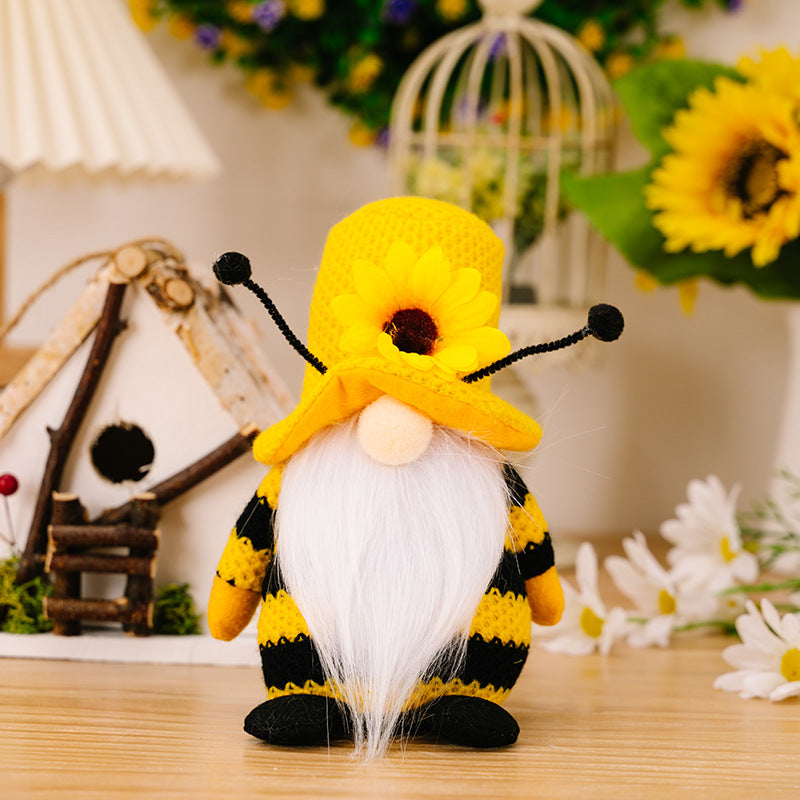 Bee Sunflower Standing Plush Toy | Magic Stories