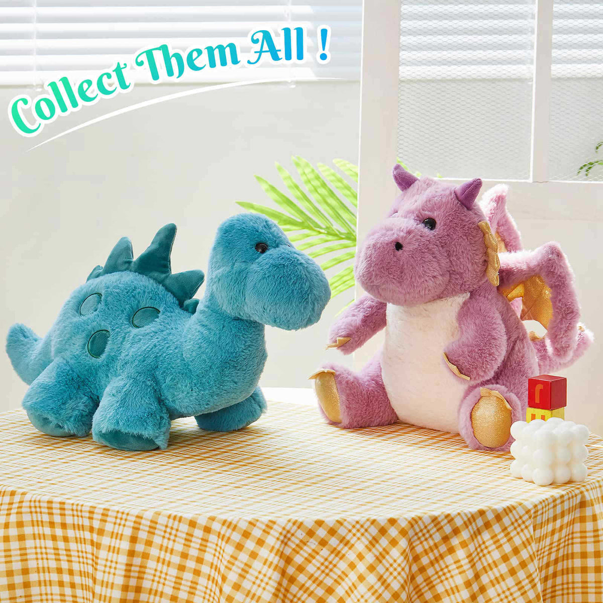 Little Dinosaur Doll Plush Toys — back view