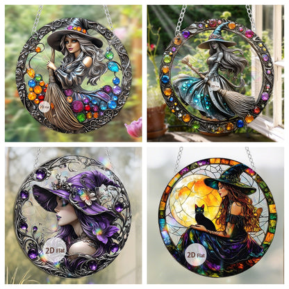Halloween Witch Costume Hanging Decorations — scale reference