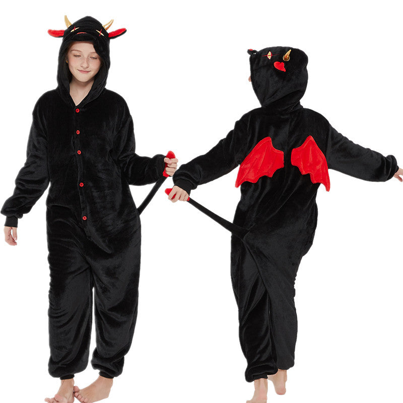 Adult Kigurumi Devil Onesies Flannel Cute | Magic Stories