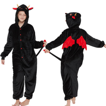 Adult Kigurumi Devil Onesies Flannel Cute | Magic Stories