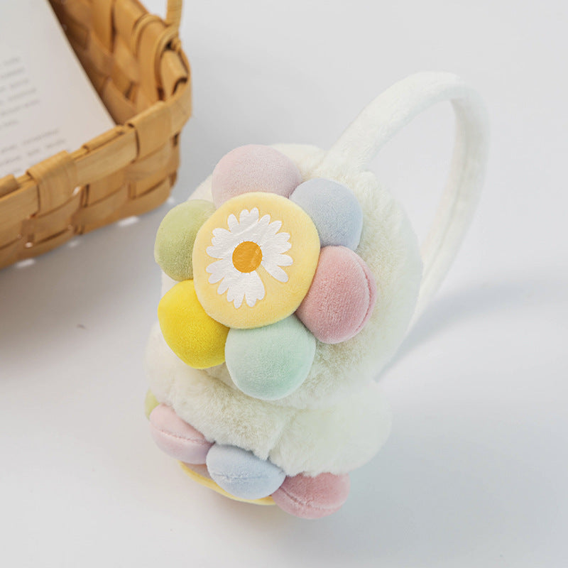New Children's Plush Earmuffs Cute Sunflower | Magic Stories