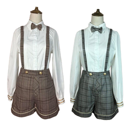 Cosplay Outfit Suits Boys Lolita Blouse Shirt — back view