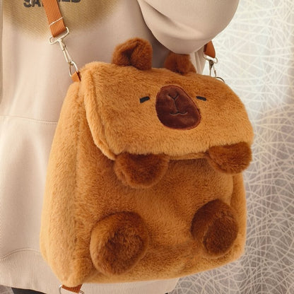 Cartoon Cute Niche Capybara Plush Bag | Magic Stories