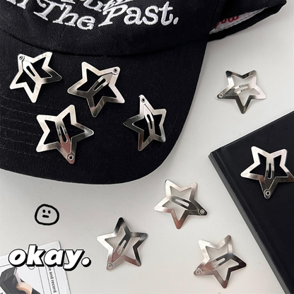 15PCS Star Hair Clips, Y2K 2000s Snap Hair | Magic Stories