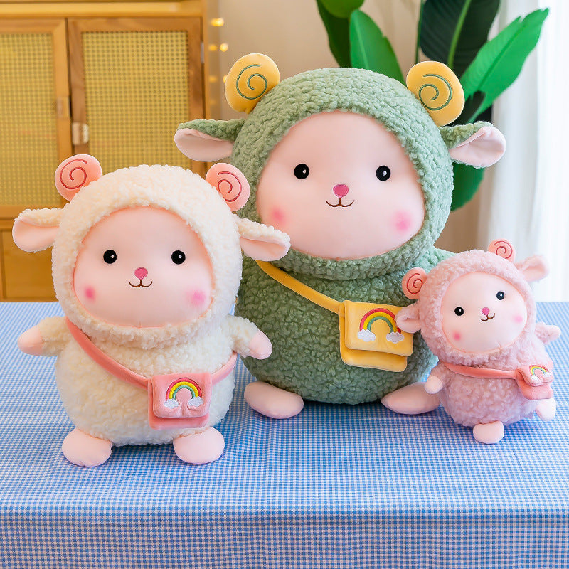 Backpack Lamb Doll Plush Toy — packaging