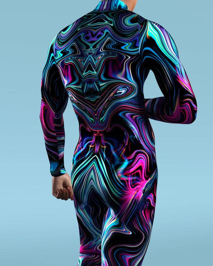 3D Digital Printed Cosplay One-piece Costume — side view