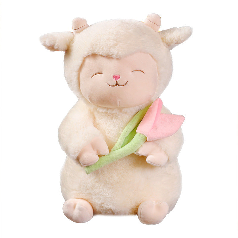 Cute Tulip Lamb Doll Plush Toys | Magic Stories