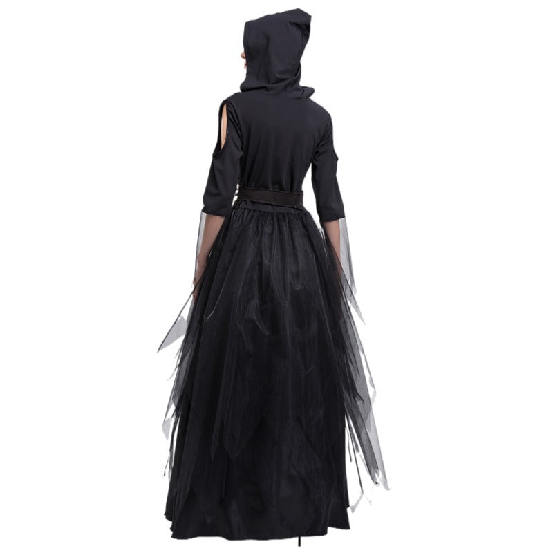Star And Moon Temperament Magician Witch Cosplay Costume — detail