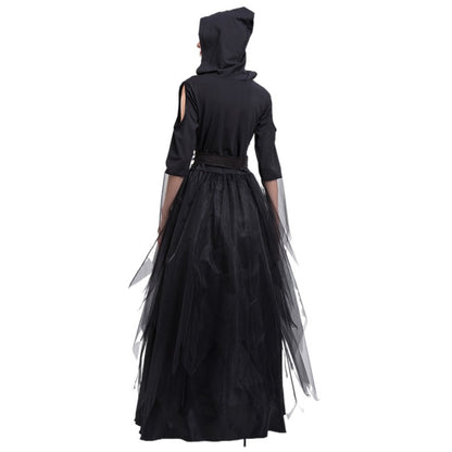 Star And Moon Temperament Magician Witch Cosplay Costume — detail