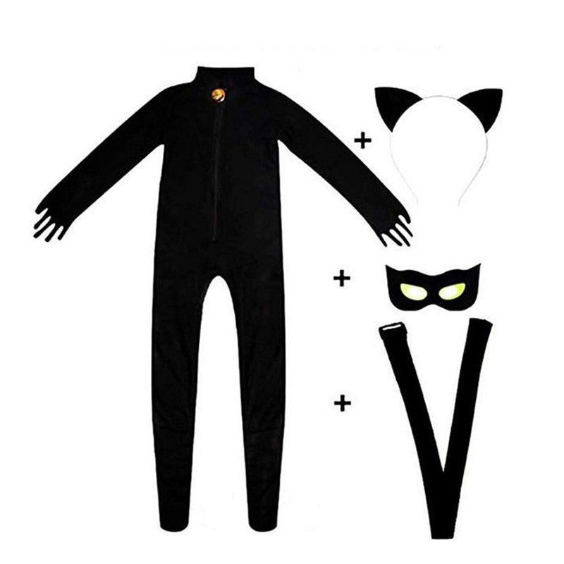 Halloween Black Cat Cosplay Costume Children | Magic Stories