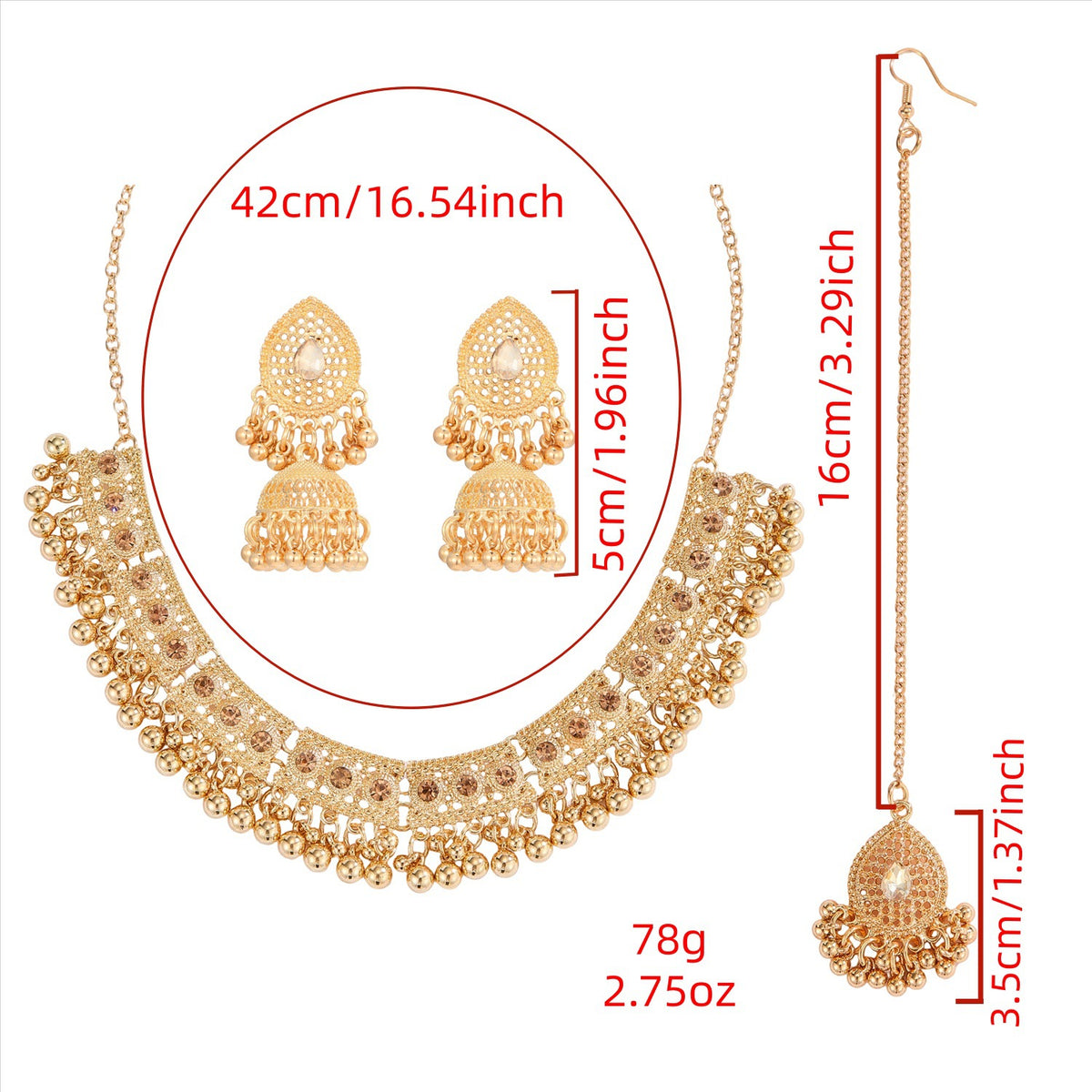 Bohemian Vintage Statement Necklace Earring | Magic Stories