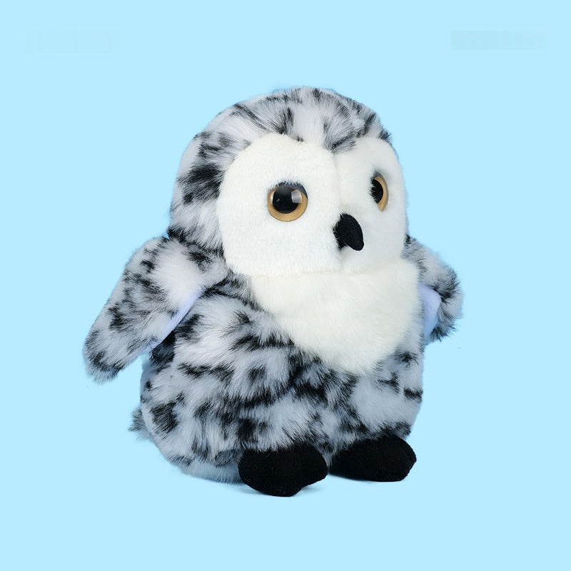 Gray And White Plush Owl Toy | Magic Stories