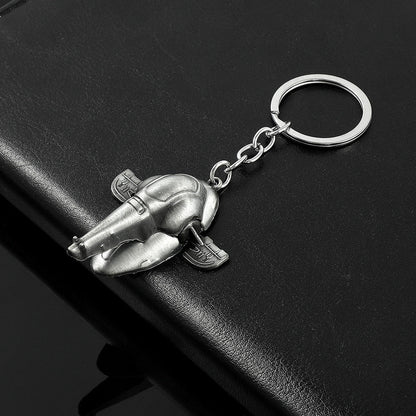 Star Wars Everyday Carry 3-Pack — Black Warrior Figure, Keychain Bottle Opener & Spacecraft Keyring — side view