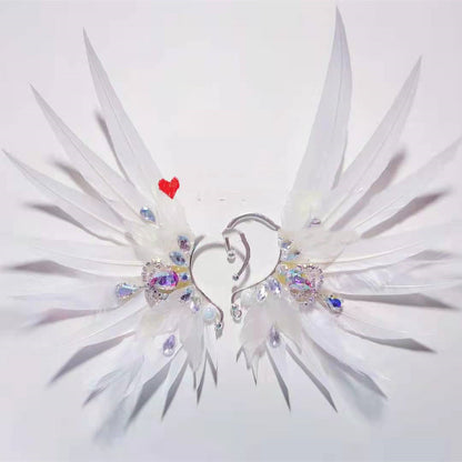 Feather Earrings Angel Wings Jewelry | Magic Stories