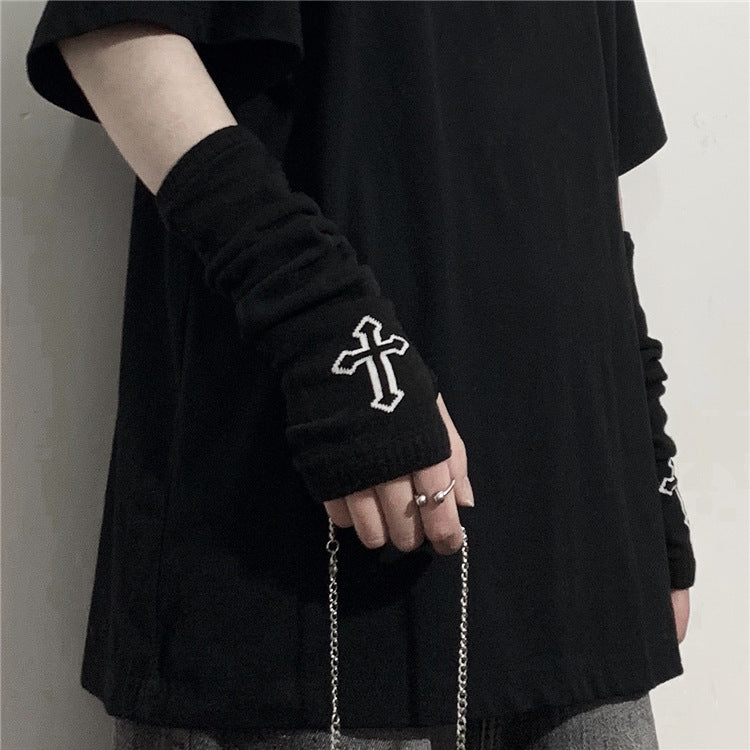 Gothic Punk Oversleeve Women Streetwear Vintage Grunge — side view