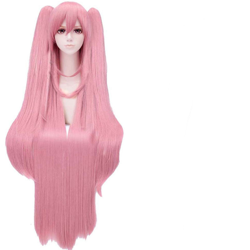 Women's Fashion Simple Cosplay Performance Wig Head Cover — back view