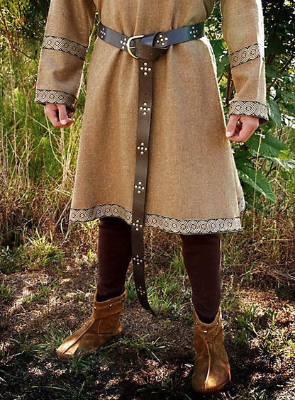 Pirate Long Leather Knot Belt, Rivet Belt | Magic Stories