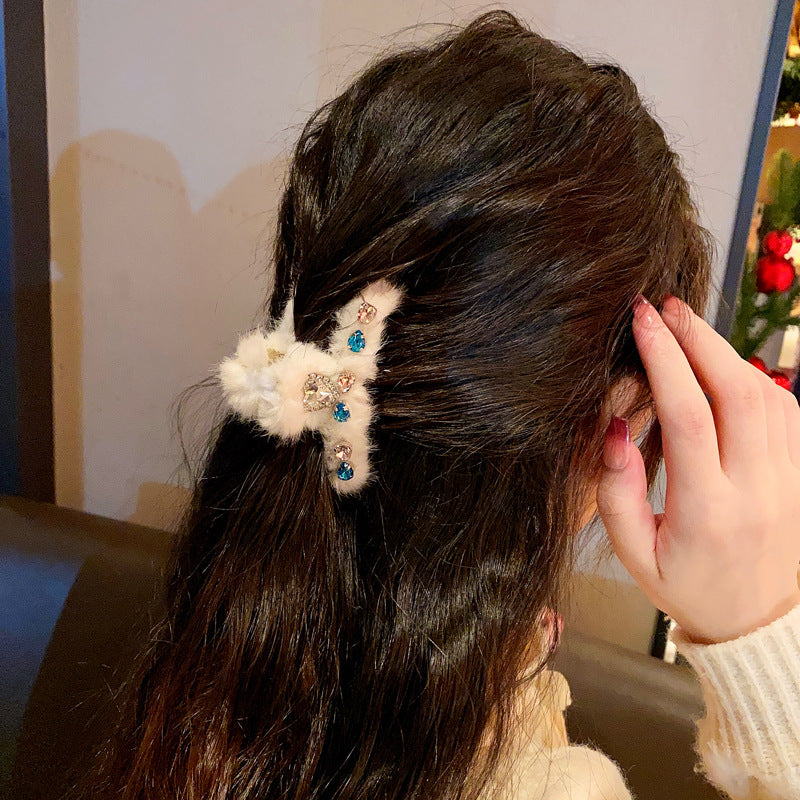 Plush Grip Medium Back Head Barrettes Shark | Magic Stories