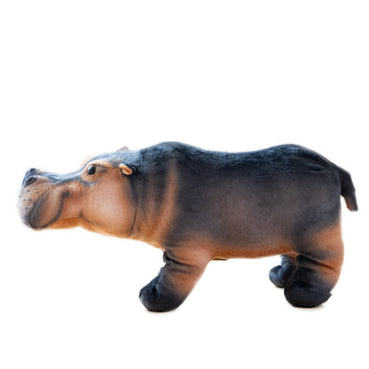 Cute Animal Realistic Hippo Plush Toy Doll | Magic Stories