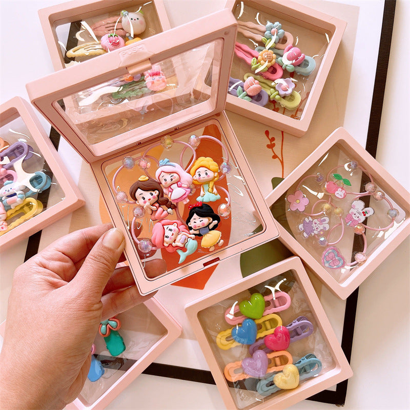 Cute Cartoon Character Hair Clips For Girls — packaging