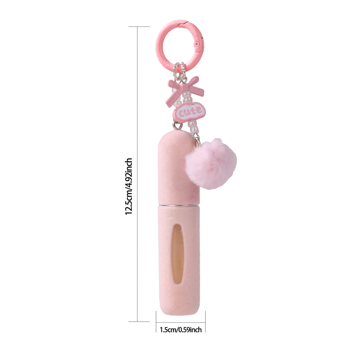 Plush Bag Charm Perfume Bottle Girly | Magic Stories