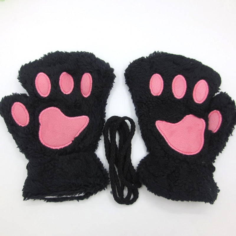Cat Palm Winter Girls' Halter Plush Half | Magic Stories
